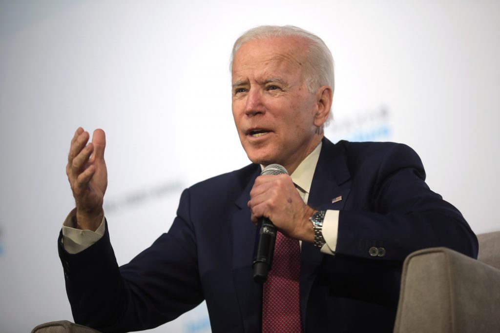 Former Vice President of the United States Joe Biden speaking with attendees at the Moving America Forward Forum hosted by United for Infrastructure at the Student Union at the University of Nevada, Las Vegas in Las Vegas, Nevada, on February 16th 2020. (Photo: Gage Skidmore / Wikimedia Commons)
