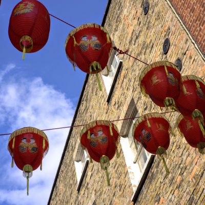 Lanterns in Chinatown London. (Photo by Markos Tsoukalas on Unsplash)