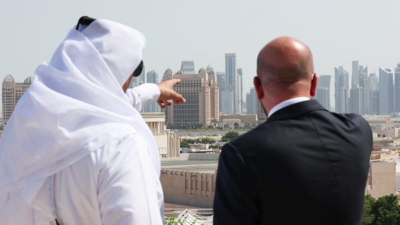 President of the European Council Charles Michel (r) visits Doha, Qatar on September 7th 2022 (Photo: European Union)