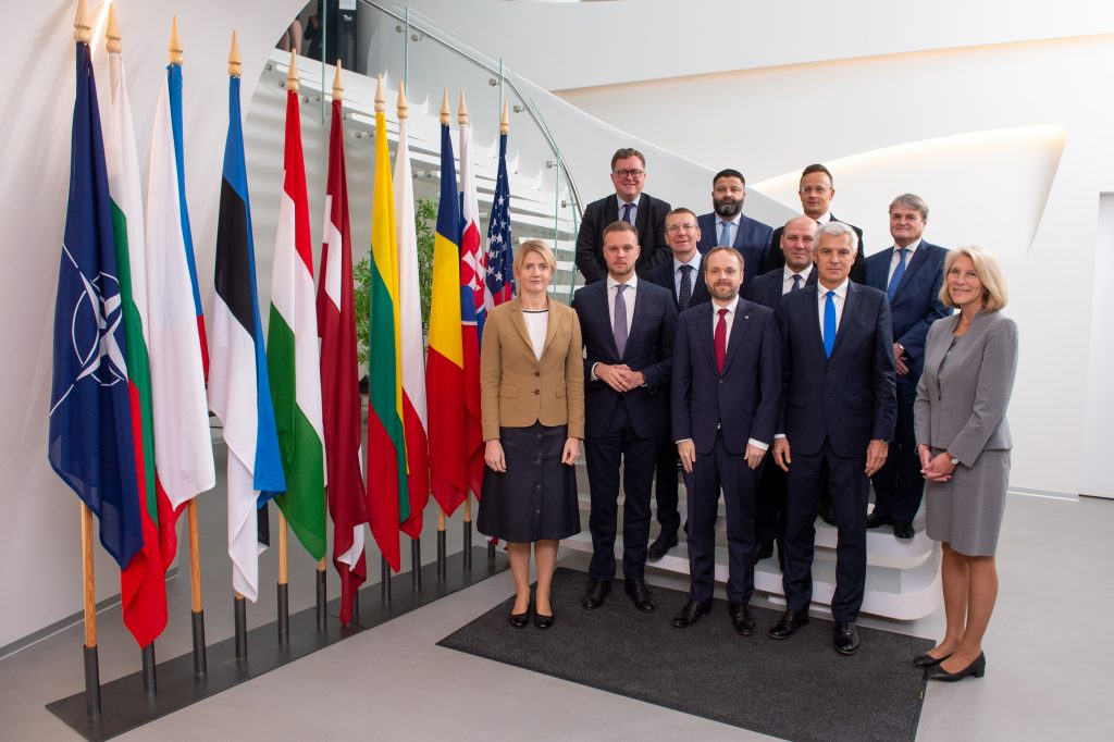 Bucharest Nine ministerial meeting in Tallinn, Estonia, on 27 October 2021 (Photo: Estonian Foreign Ministry / Flickr.com)