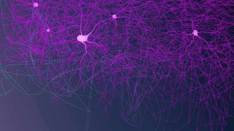 Pink nerve network symbolising artificial intelligence (Image by rawpixel.com)