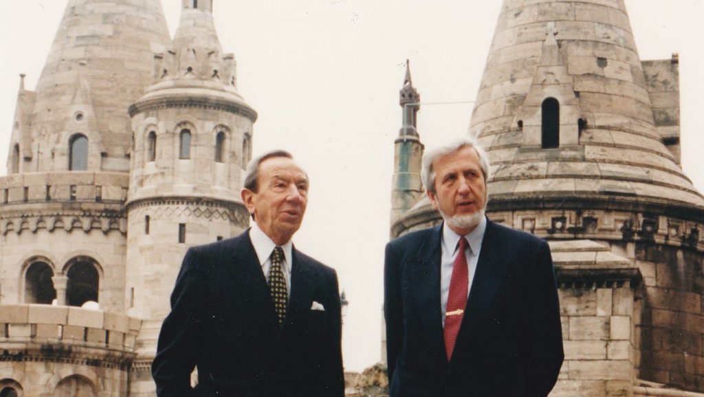 With US Secretary of State Warren Christopher (Source: Géza Jeszenszky)