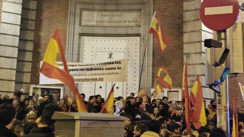 Protesters in Ferraz, Spain