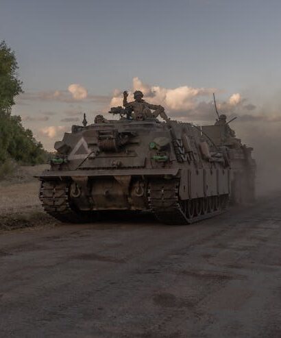 A Ukrainian tank near the border with Russia, on Aug. 12, 2024 (Photo: Roman Pilipey / AFP via Getty Images)