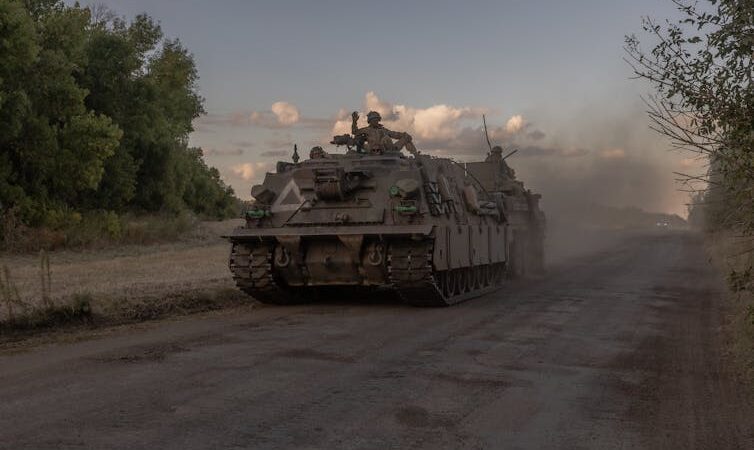 A Ukrainian tank near the border with Russia, on Aug. 12, 2024 (Photo: Roman Pilipey / AFP via Getty Images)