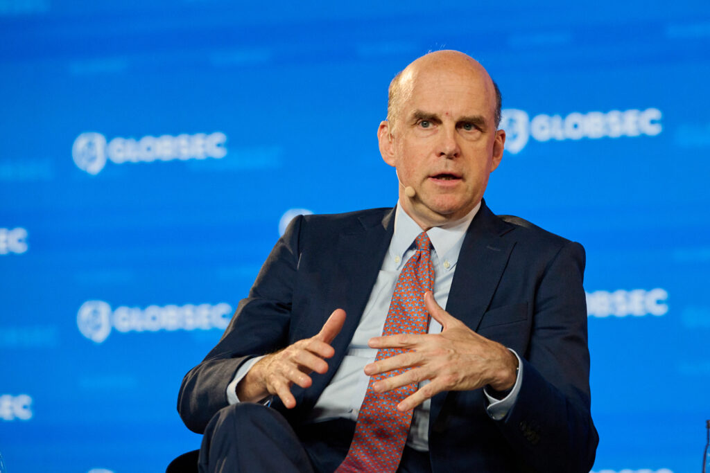 NATO’s Assistant Secretary-General for Defence Policy Angus Lapsley speaking at GLOBSEC Forum 2024 in Prague, Czechia (Photo: GLOBSEC)