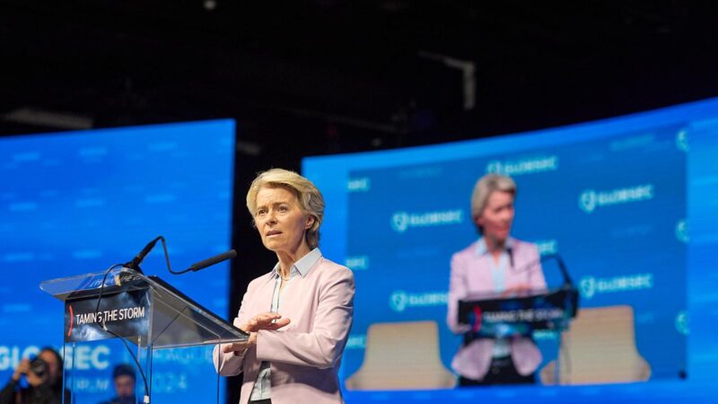 Ursula von der Leyen at the GLOBSEC Forum 2024 in Prague, Czechia (Photo: GLOBSEC)