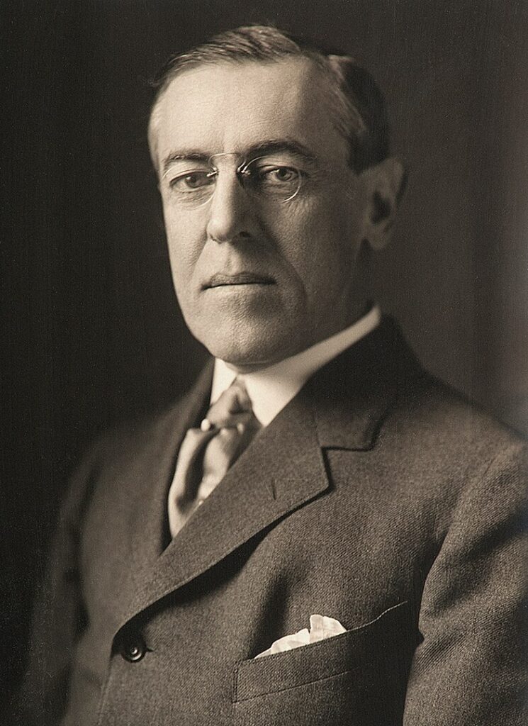 A portrait of President Woodrow Wilson from December 1912 (Source: United States Library of Congress/Wikimedia Commons)