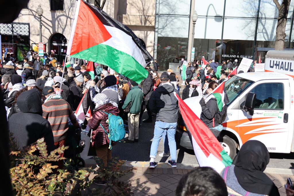 Demonstrators at the March on Washington for Gaza on January 13, 2024 (Photo: Elvert Barnes)