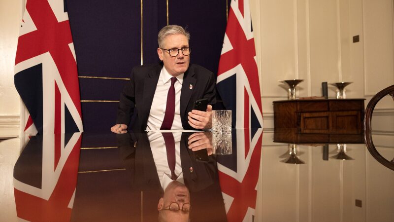 Prime Minister Keir Starmer calls US President-Elect Donald Trump from his office in 10 Downing Street (Photo: Simon Dawson / No 10 Downing Street)