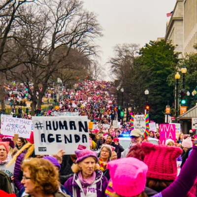 Women marching in Washington, DC (Photo: Ted Eytas)