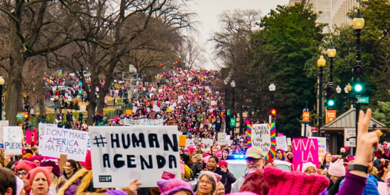 Women marching in Washington, DC (Photo: Ted Eytas)