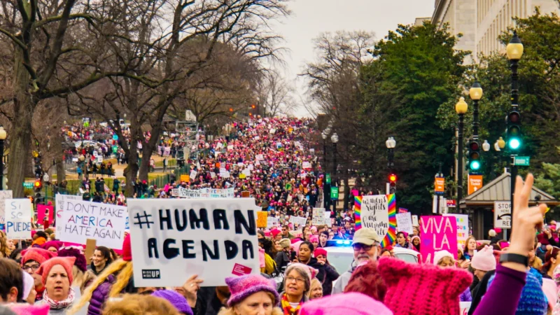 Women marching in Washington, DC (Photo: Ted Eytas)