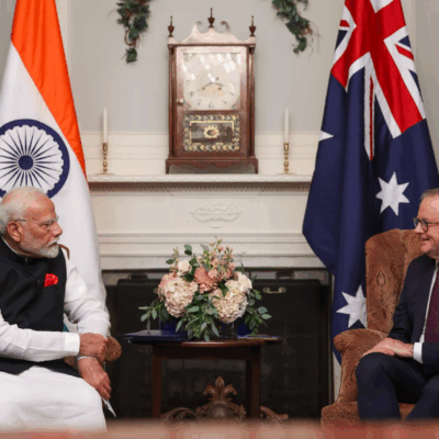 Narenda Modi with Anthony Albanese in New York Photo by Prime Minister's Office GODL-India