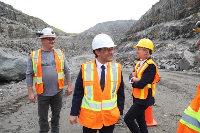 European Commission Executive Vice-President (EVP) Stéphane Séjourné, in charge of Industry Strategy tours Northern Graphite at Lac des Isles, Quebec.