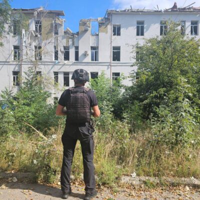 More details Multidisciplinary Intensive Care Hospital in Kostiantynivka (Donetsk region of Ukraine) after Russian strike with 3 air-dropped bombs on 4 September 2025 (Photo: Donetsk Military Civil Administration / Wikimedia Commons)