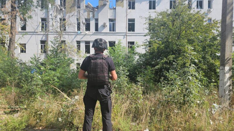 More details Multidisciplinary Intensive Care Hospital in Kostiantynivka (Donetsk region of Ukraine) after Russian strike with 3 air-dropped bombs on 4 September 2025 (Photo: Donetsk Military Civil Administration / Wikimedia Commons)