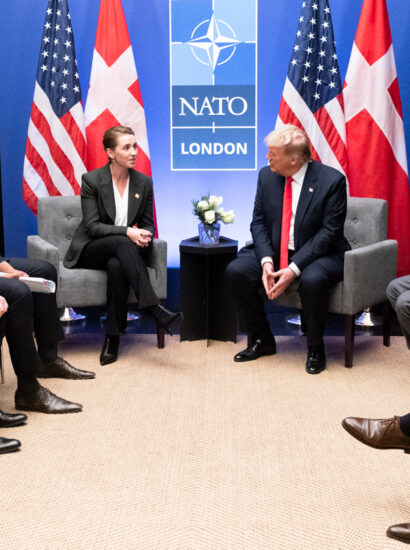 President Trump Meets with the Prime Minister of the Kingdom of Denmark, 2019. Photo: Official White House Photo by Shealah Craighead / Trump White House Archived / Flickr. Public Domain Mark.