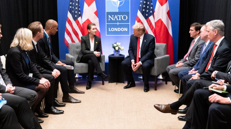 President Trump Meets with the Prime Minister of the Kingdom of Denmark, 2019. Photo: Official White House Photo by Shealah Craighead / Trump White House Archived / Flickr. Public Domain Mark.