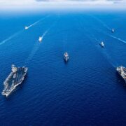 USS Dwight D. Eisenhower and USS Gerald R. Ford carrier