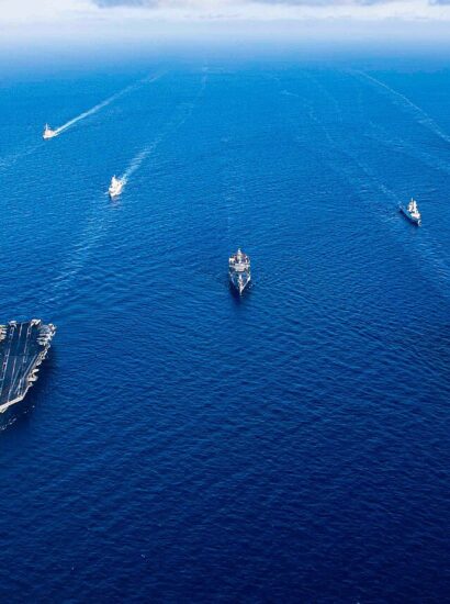 USS Dwight D. Eisenhower and USS Gerald R. Ford carrier