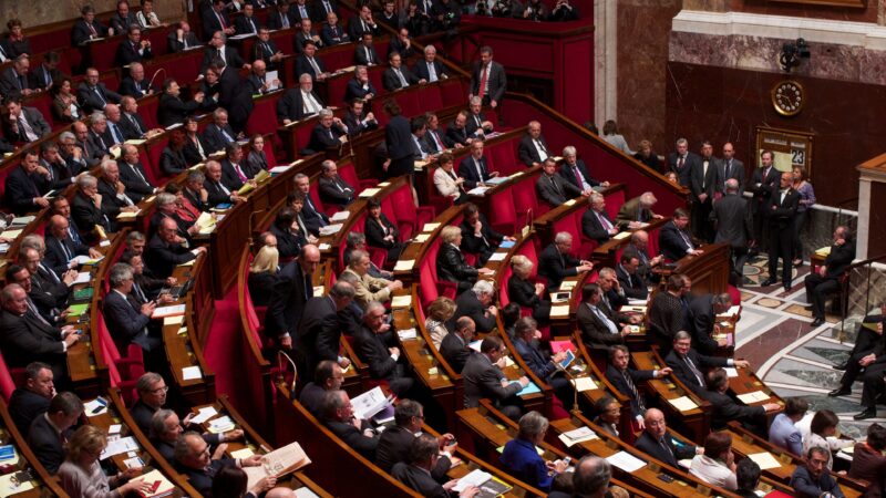 Opposition benches during the formal vote on the law opening marriage to same-sex couples – National Assembly in 2013. Photo source: Ericwaltr / Wikimedia Commons, CC BY-SA 3.0
