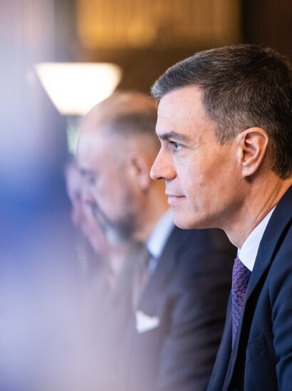 Prime Minister of the Kingdom of Spain meets Finnish Prime Minister Sanna Marin, 2023. Photo source: Lauri Heikkinen, valtioneuvoston kanslia / FinnishGovernment / Flickr, CC BY 2.0