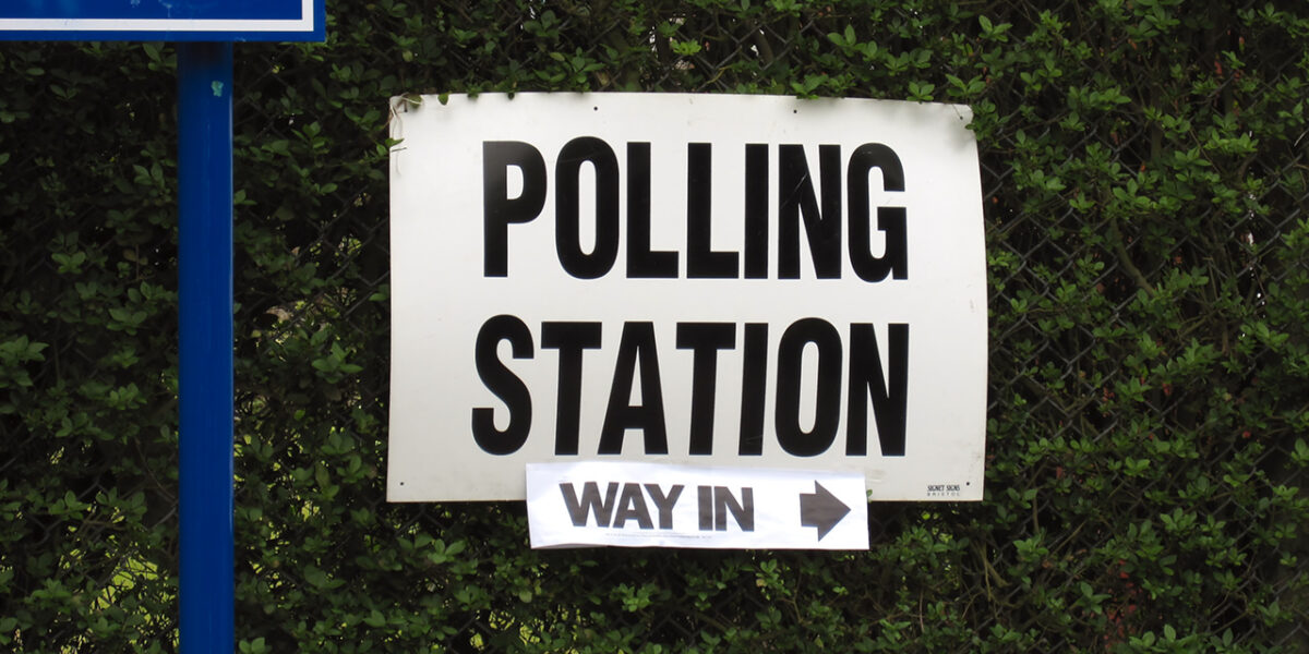 Polling station. Photo source: Paul Albertella / Flickr, CC BY 2.0