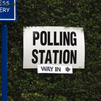 Polling station. Photo source: Paul Albertella / Flickr, CC BY 2.0
