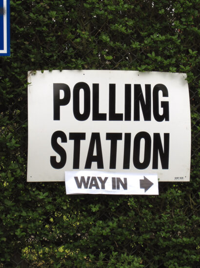 Polling station. Photo source: Paul Albertella / Flickr, CC BY 2.0