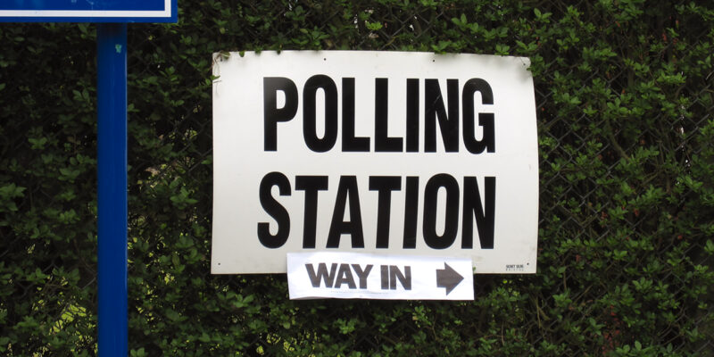 Polling station. Photo source: Paul Albertella / Flickr, CC BY 2.0
