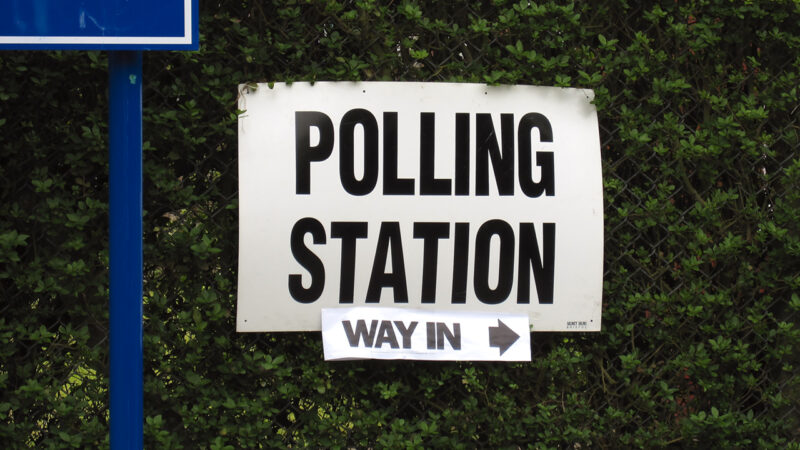 Polling station. Photo source: Paul Albertella / Flickr, CC BY 2.0