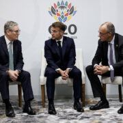 Prime Minister Keir Starmer meets with French President Emmanuel Macron and German Chancellor Friedrich Merz for a bilateral meeting at the G20 Summit. Picture by Lauren Hurley / No 10 Downing Street