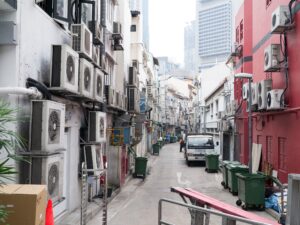 Air Conditioner Alley. Photo source: Schezar / Flickr, CC BY 2.0