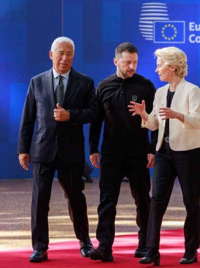 António Costa, Volodymyr Zelensky, Ursula von der Leyen at a Special meeting of the European Council, 2025. Photo source: Dati Bendo / © European Union, 2026 / Wikimedia Commons, CC BY 4.0