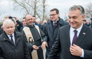 April 6, 2018, Budapest – Prime Minister Mateusz Morawiecki took part in the ceremonial unveiling of a monument commemorating the Smolensk disaster. Photo source: W. Kompała / Chancellery of the Prime Minister (KPRM) / Wikimedia Commons, Public Domain.