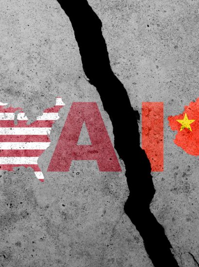 Usa,China,Flags,On,A,Concrete,Wall, China,