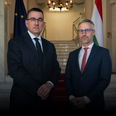 Andras Racz Deputy Director and Botond Feledy Director General of the Hungarian Institute of International Affairs (Photo: Hungarian Institute of International Affairs)