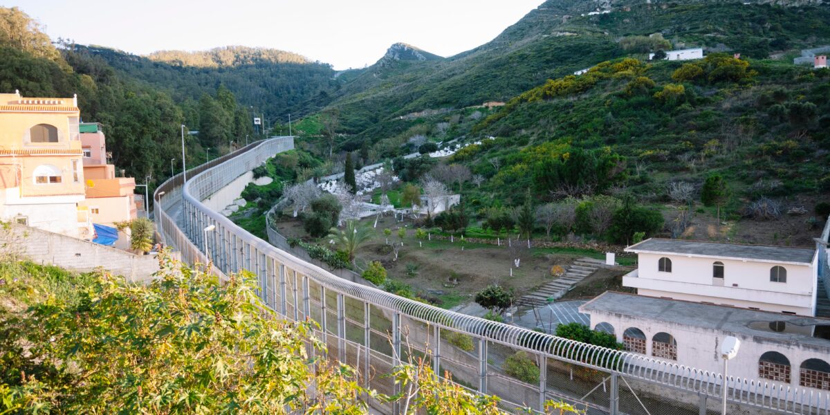 The Ceuta-Morocco border fence. Photo source: Shutterstock.