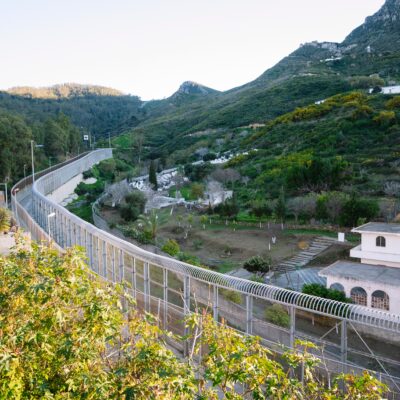 The Ceuta-Morocco border fence. Photo source: Shutterstock.
