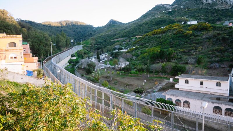 The Ceuta-Morocco border fence. Photo source: Shutterstock.