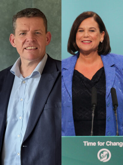 Illustration Edited by The Long Brief. Photos: First Minister meet Prime Minister by Scottish Government, CC BY 4.0 / Mary Lou McDonald TD with Plaid Cymru leader Rhun ap Iorwerth by Sinn Féin, CC BY 2.0 / Mary Lou McDonald TD by Sinn Féin, CC BY 2.0 / Sinn Féin Vice President Michelle O'Neill at the Special Ard Fheis by Sinn Féin, CC BY 2.0. Source: Flickr.